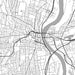 Hartford Connecticut Map Print in Classic Style Zoomed In Close Up Showing Details