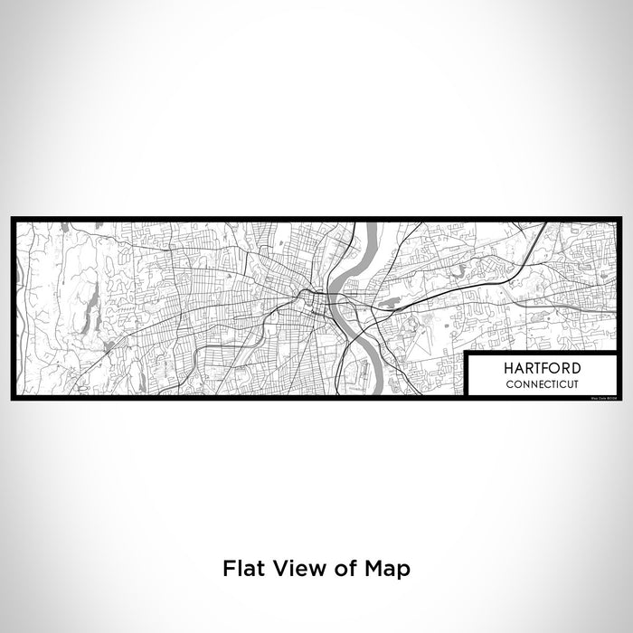 Flat View of Map Custom Hartford Connecticut Map Enamel Mug in Classic