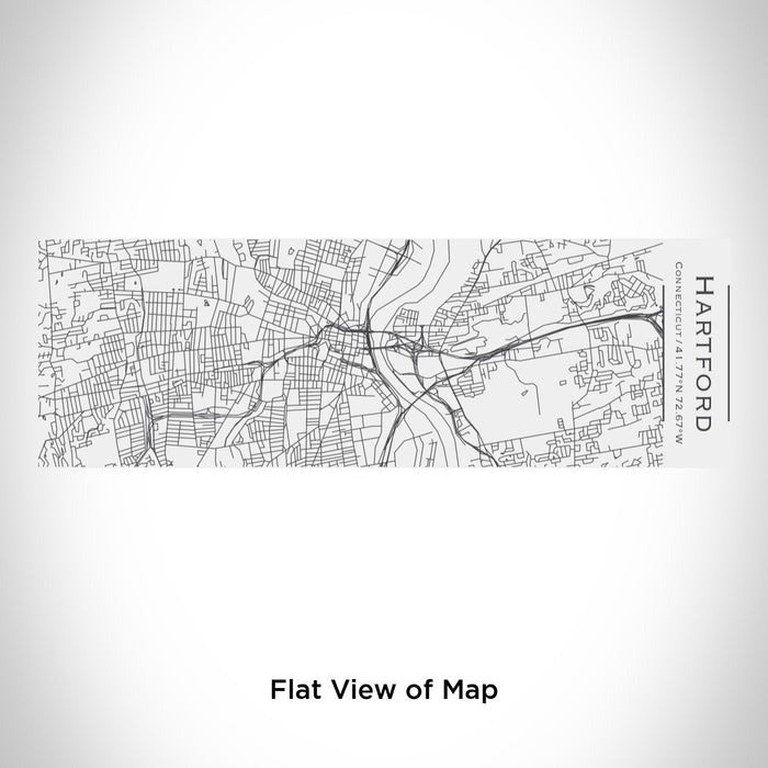 Rendered View of Hartford Connecticut Map Engraving on 10oz Stainless Steel Insulated Cup with Sliding Lid in White