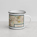 Right View Custom Hartford Connecticut Map Enamel Mug in Woodblock