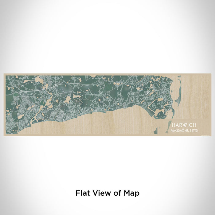 Flat View of Map Custom Harwich Massachusetts Map Enamel Mug in Afternoon