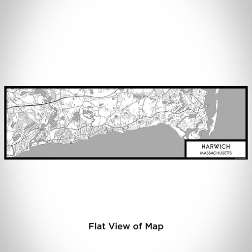 Flat View of Map Custom Harwich Massachusetts Map Enamel Mug in Classic