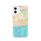 Custom Harwich Massachusetts Map iPhone 12 Phone Case in Watercolor