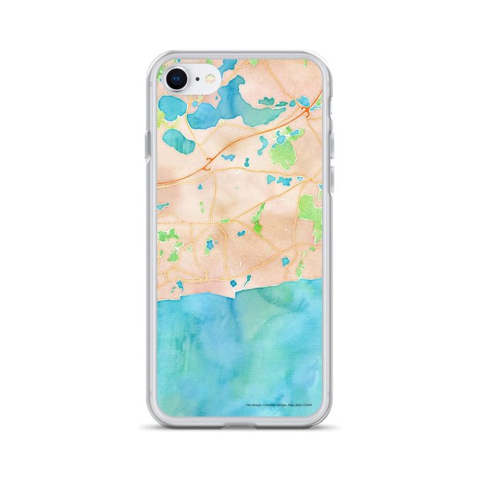 Custom Harwich Massachusetts Map iPhone SE Phone Case in Watercolor