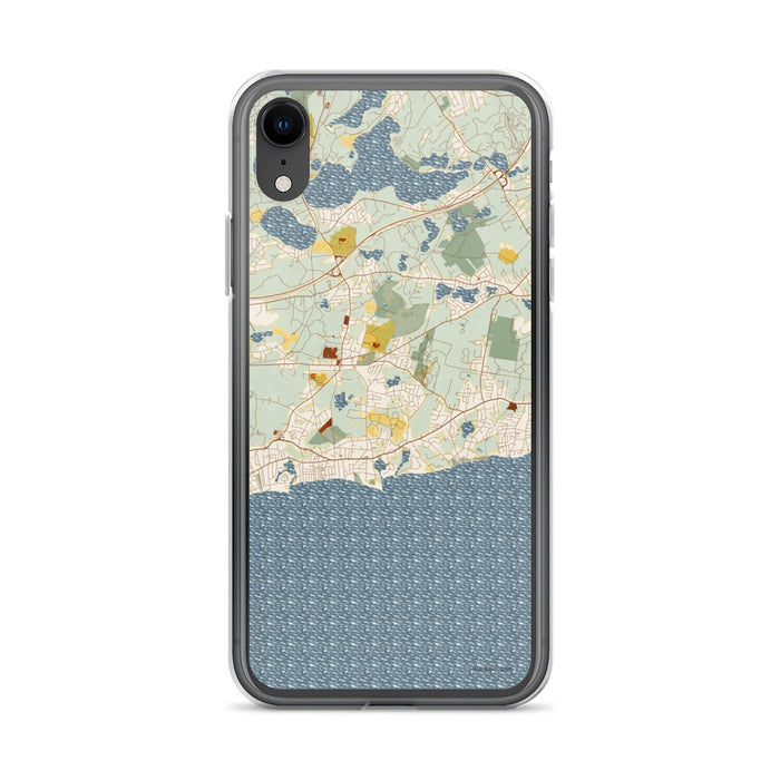 Custom Harwich Massachusetts Map Phone Case in Woodblock