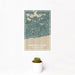 12x18 Harwich Port Massachusetts Map Print Portrait Orientation in Afternoon Style With Small Cactus Plant in White Planter