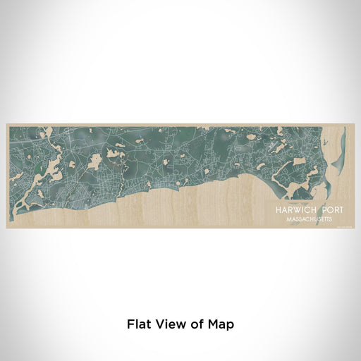 Flat View of Map Custom Harwich Port Massachusetts Map Enamel Mug in Afternoon