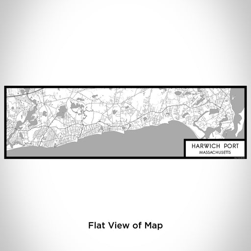 Flat View of Map Custom Harwich Port Massachusetts Map Enamel Mug in Classic