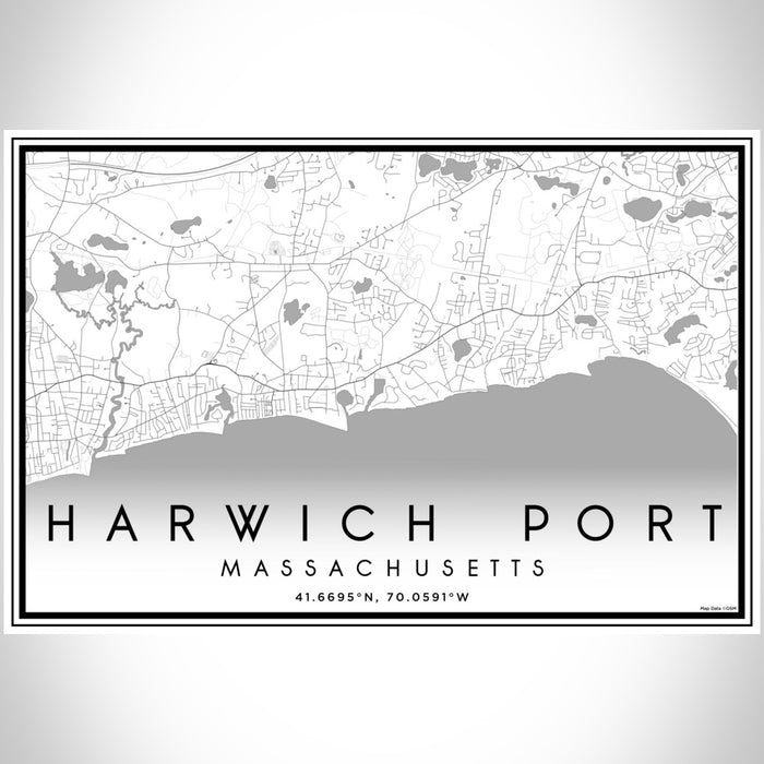 Port Ma Map Harwich Port - Massachusetts Map Print in Classic — JACE Maps