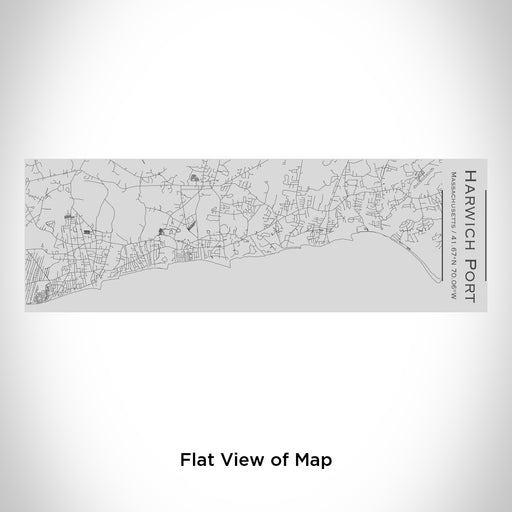 Rendered View of Harwich Port Massachusetts Map Engraving on 10oz Stainless Steel Insulated Cup with Sipping Lid