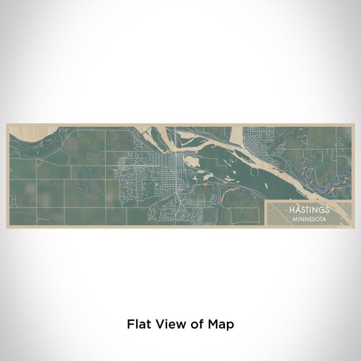 Flat View of Map Custom Hastings Minnesota Map Enamel Mug in Afternoon