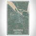 Hastings Minnesota Map Print Portrait Orientation in Afternoon Style With Shaded Background