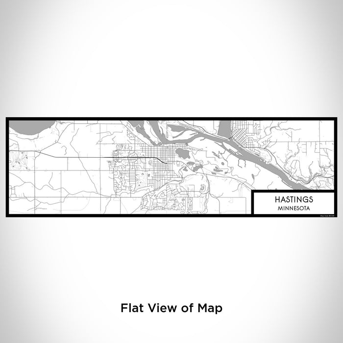 Flat View of Map Custom Hastings Minnesota Map Enamel Mug in Classic