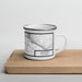 Right View Custom Hastings Minnesota Map Enamel Mug in Classic
