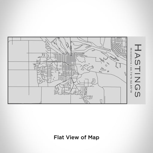 Rendered View of Hastings Minnesota Map Engraving on 17oz Stainless Steel Insulated Cola Bottle