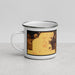 Left View Custom Hastings Minnesota Map Enamel Mug in Ember