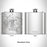 Rendered View of Hastings Minnesota Map Engraving on 6oz Stainless Steel Flask