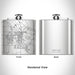 Rendered View of Hastings Minnesota Map Engraving on 6oz Stainless Steel Flask
