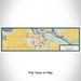 Flat View of Map Custom Hastings Minnesota Map Enamel Mug in Woodblock