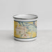 Front View Custom Hastings Minnesota Map Enamel Mug in Woodblock