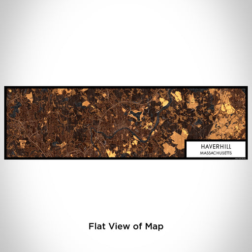 Flat View of Map Custom Haverhill Massachusetts Map Enamel Mug in Ember