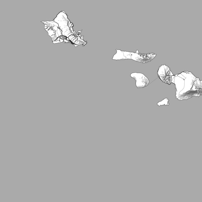 Alloha Map Hawaii - Aloha Map Print in Classic — JACE Maps