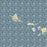 Hawaii Aloha Map Print in Woodblock Style Zoomed In Close Up Showing Details