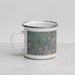 Left View Custom Hawksbill Mountain Virginia Map Enamel Mug in Afternoon