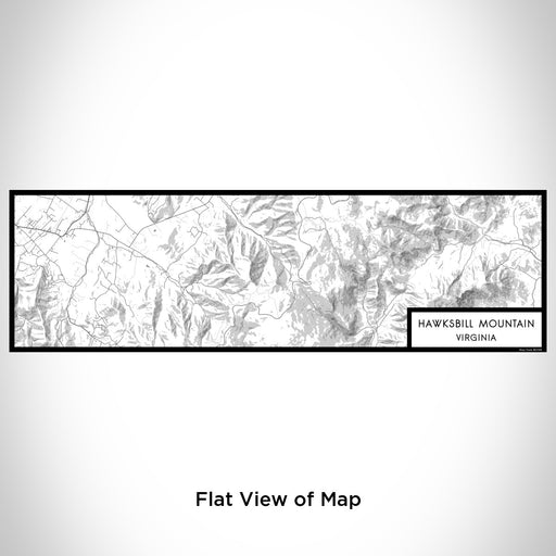 Flat View of Map Custom Hawksbill Mountain Virginia Map Enamel Mug in Classic