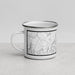 Left View Custom Hawksbill Mountain Virginia Map Enamel Mug in Classic