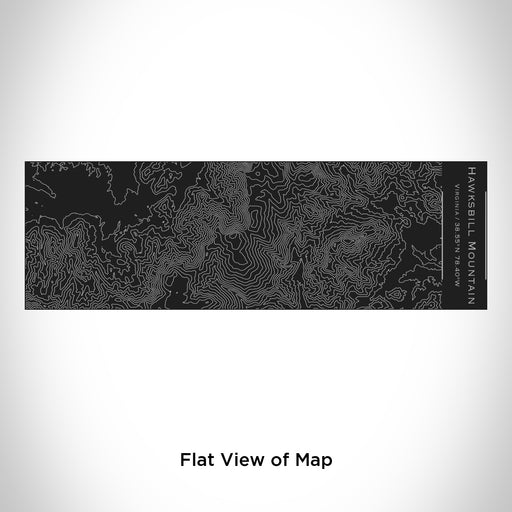 Rendered View of Hawksbill Mountain Virginia Map Engraving on 10oz Stainless Steel Insulated Cup with Sliding Lid in Black