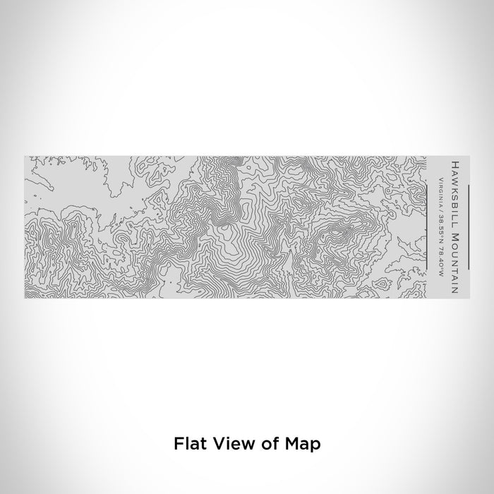 Rendered View of Hawksbill Mountain Virginia Map Engraving on 10oz Stainless Steel Insulated Cup with Sipping Lid