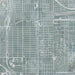 Hawthorne California Map Print in Afternoon Style Zoomed In Close Up Showing Details