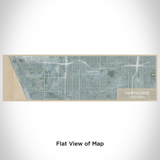 Flat View of Map Custom Hawthorne California Map Enamel Mug in Afternoon