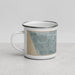 Left View Custom Hawthorne California Map Enamel Mug in Afternoon