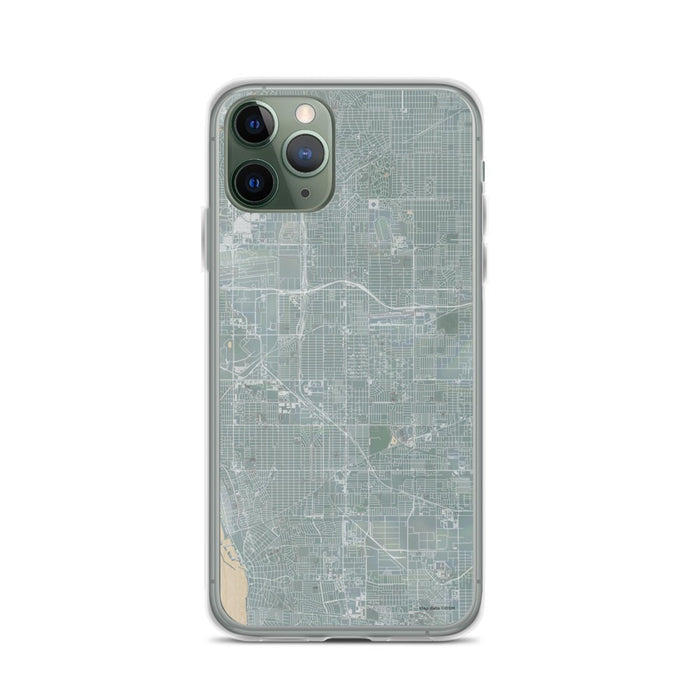 Custom iPhone 11 Pro Hawthorne California Map Phone Case in Afternoon