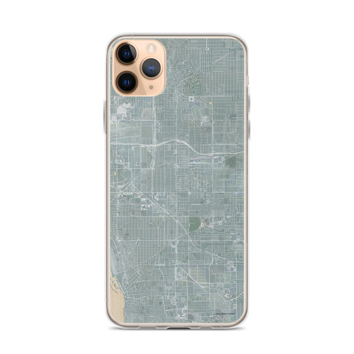 Custom iPhone 11 Pro Max Hawthorne California Map Phone Case in Afternoon