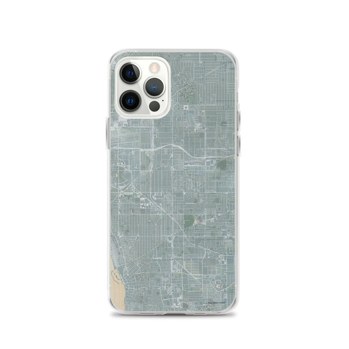 Custom iPhone 12 Pro Hawthorne California Map Phone Case in Afternoon