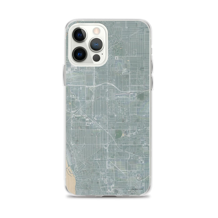 Custom iPhone 12 Pro Max Hawthorne California Map Phone Case in Afternoon