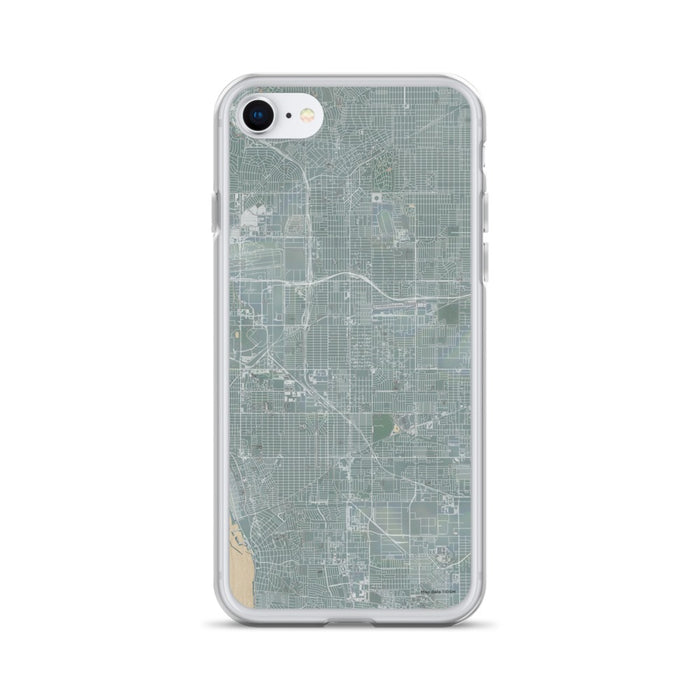 Custom iPhone SE Hawthorne California Map Phone Case in Afternoon