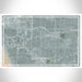 Hawthorne California Map Print Landscape Orientation in Afternoon Style With Shaded Background
