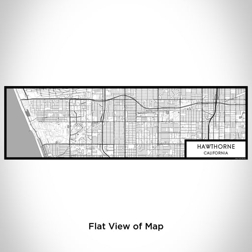 Flat View of Map Custom Hawthorne California Map Enamel Mug in Classic