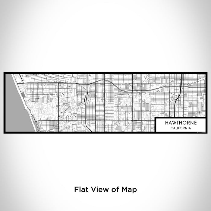Flat View of Map Custom Hawthorne California Map Enamel Mug in Classic
