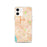 Custom iPhone 12 Hawthorne California Map Phone Case in Watercolor