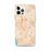 Custom iPhone 12 Pro Max Hawthorne California Map Phone Case in Watercolor