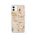 Custom iPhone 11 Hawthorne California Map Phone Case in Woodblock