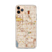 Custom iPhone 11 Pro Max Hawthorne California Map Phone Case in Woodblock