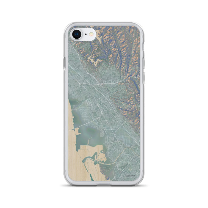 Custom iPhone SE Hayward California Map Phone Case in Afternoon