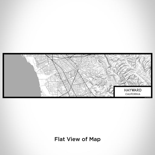Flat View of Map Custom Hayward California Map Enamel Mug in Classic