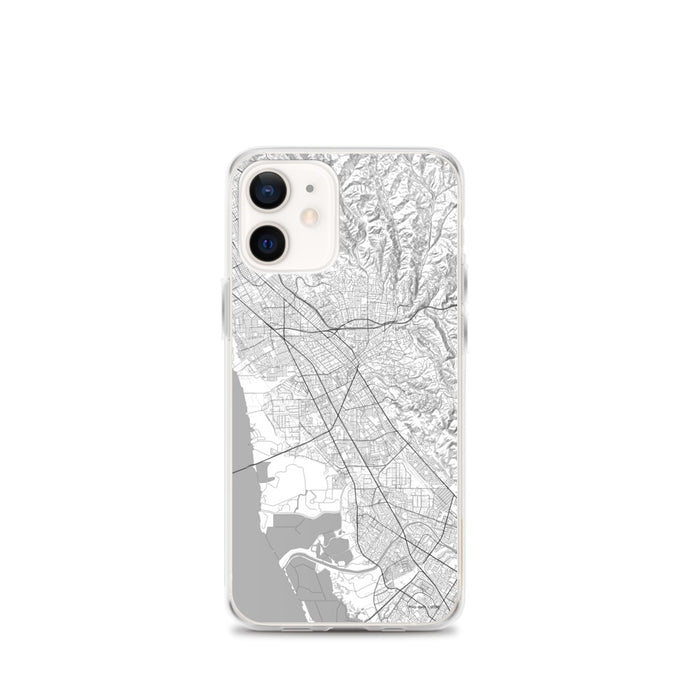 Custom iPhone 12 mini Hayward California Map Phone Case in Classic